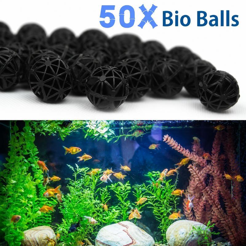 Aquael Filter Fzn - 50 Buah Bola Filter Bio Akuarium