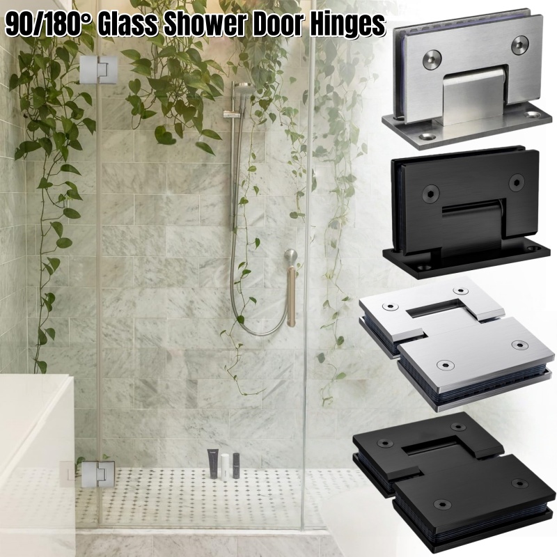 Glass Door Hinge - 90 ° /180 ° Penjepit Kaca