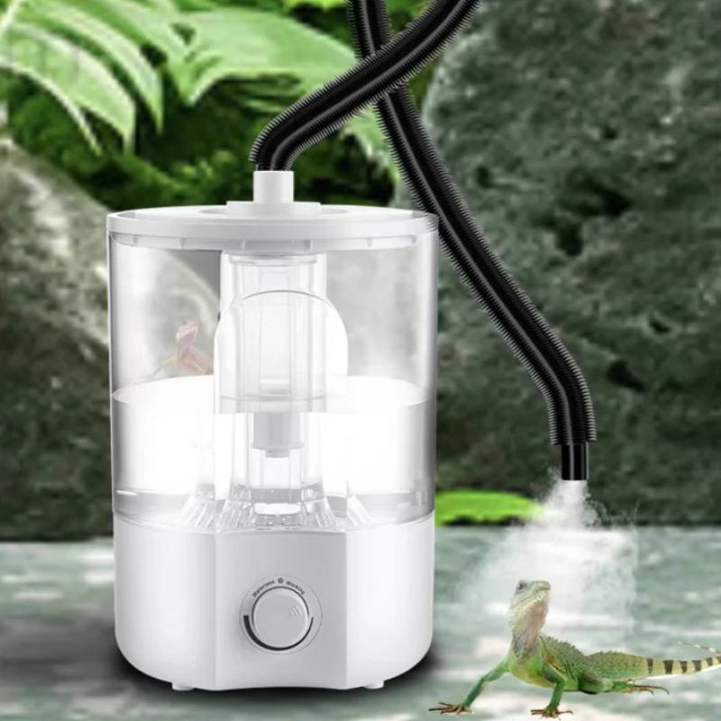 Terrarium Fogger Ultrasonic - Pelembap Udara untuk Reptil, Dapat Disesuaikan,