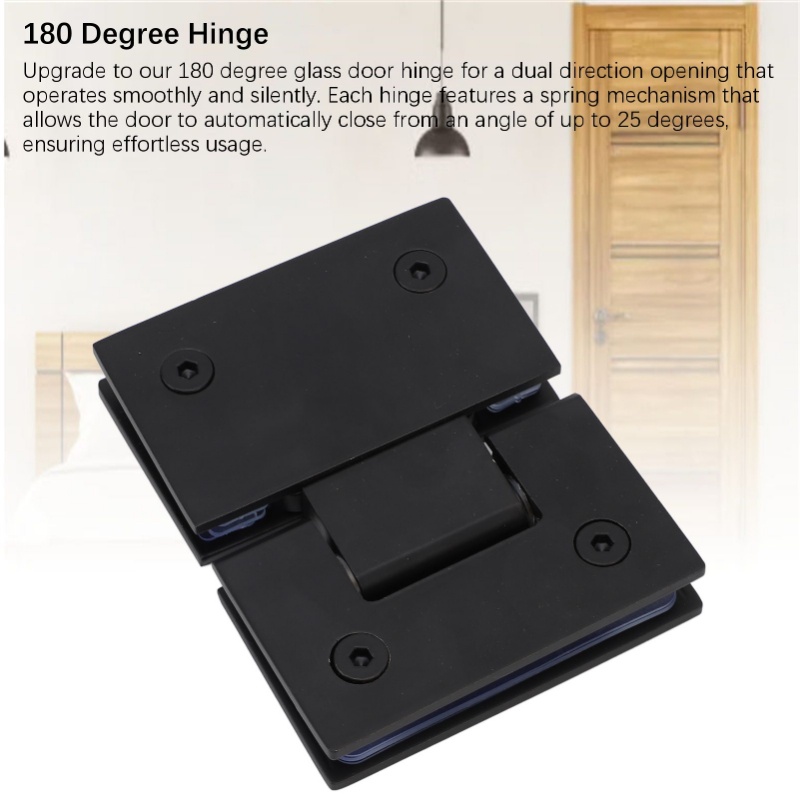 Engsel Pintu Kaca Shower 180 D - Glass Door Hinge ulasan dan harga